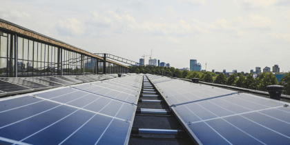 Black and white solar panels