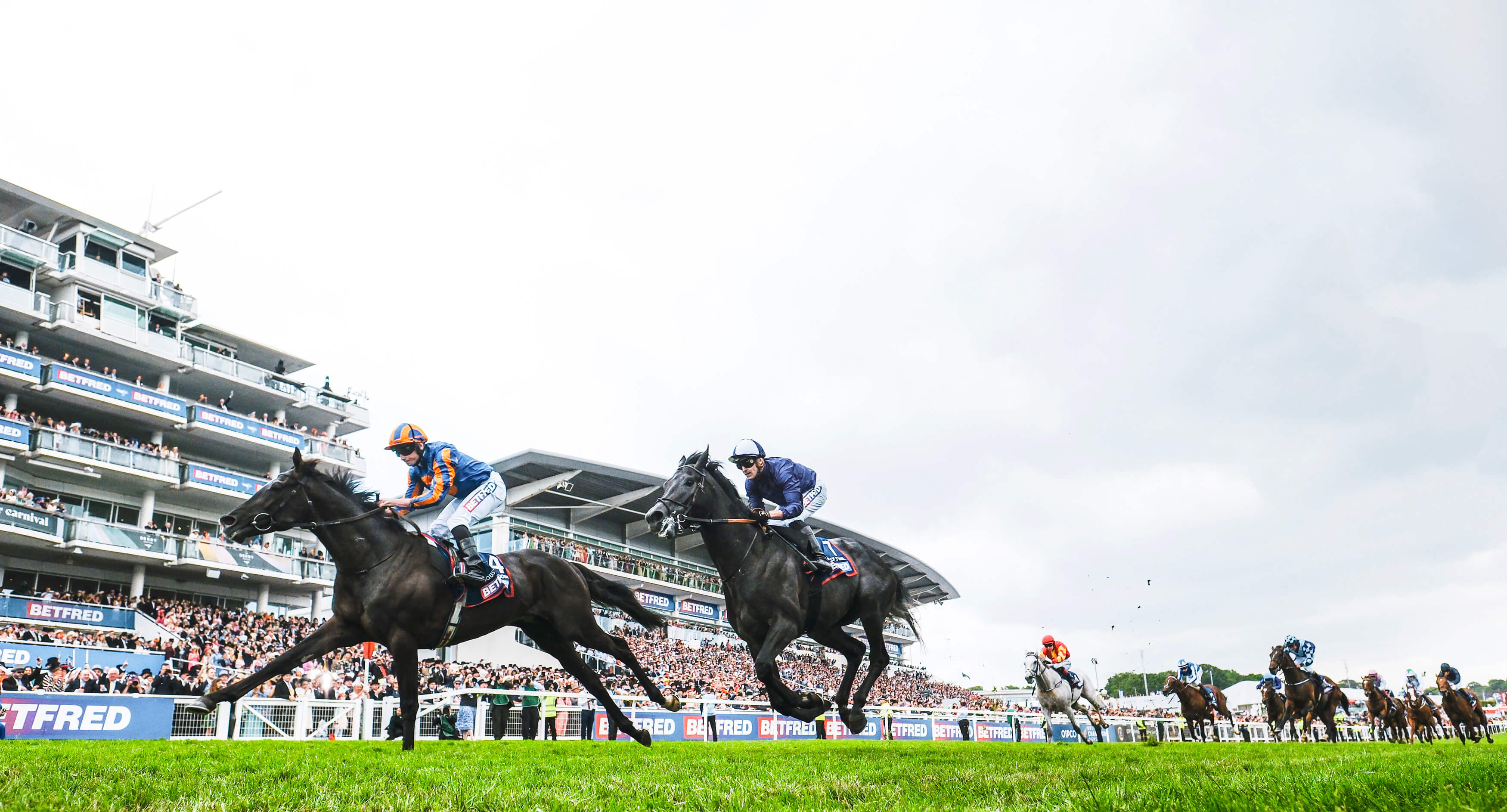 Horses racing at the Jockey Club