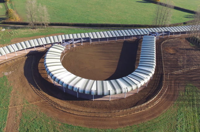 Horse Training Facility - View of the turning area