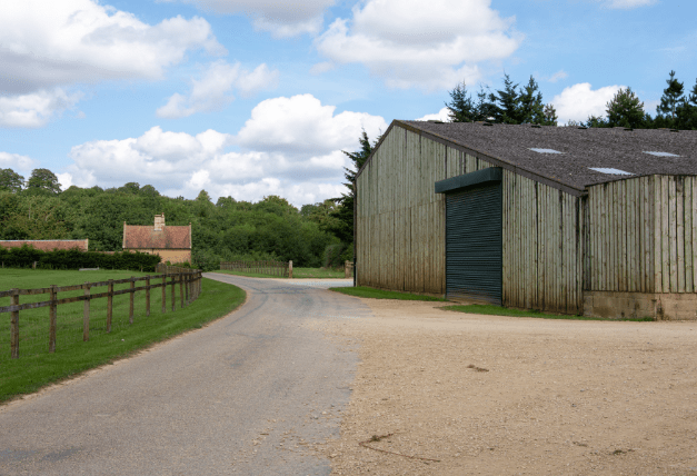 Outbuilding at shooting farm in the Cotswolds