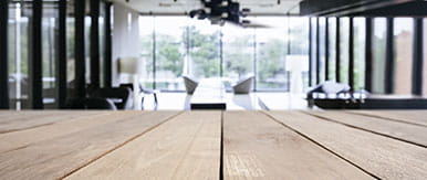 Table top with Loft style Interior Building Decoration