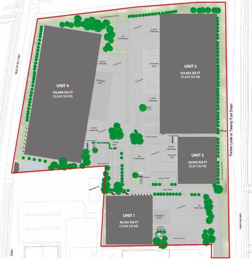 17.5 acres , Commercial Development Land , Fenton Way  PE16 - Available