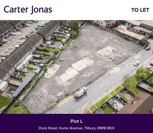 2.6 acres , Plot L (Whole) , 18 Hume Avenue RM18 - Available