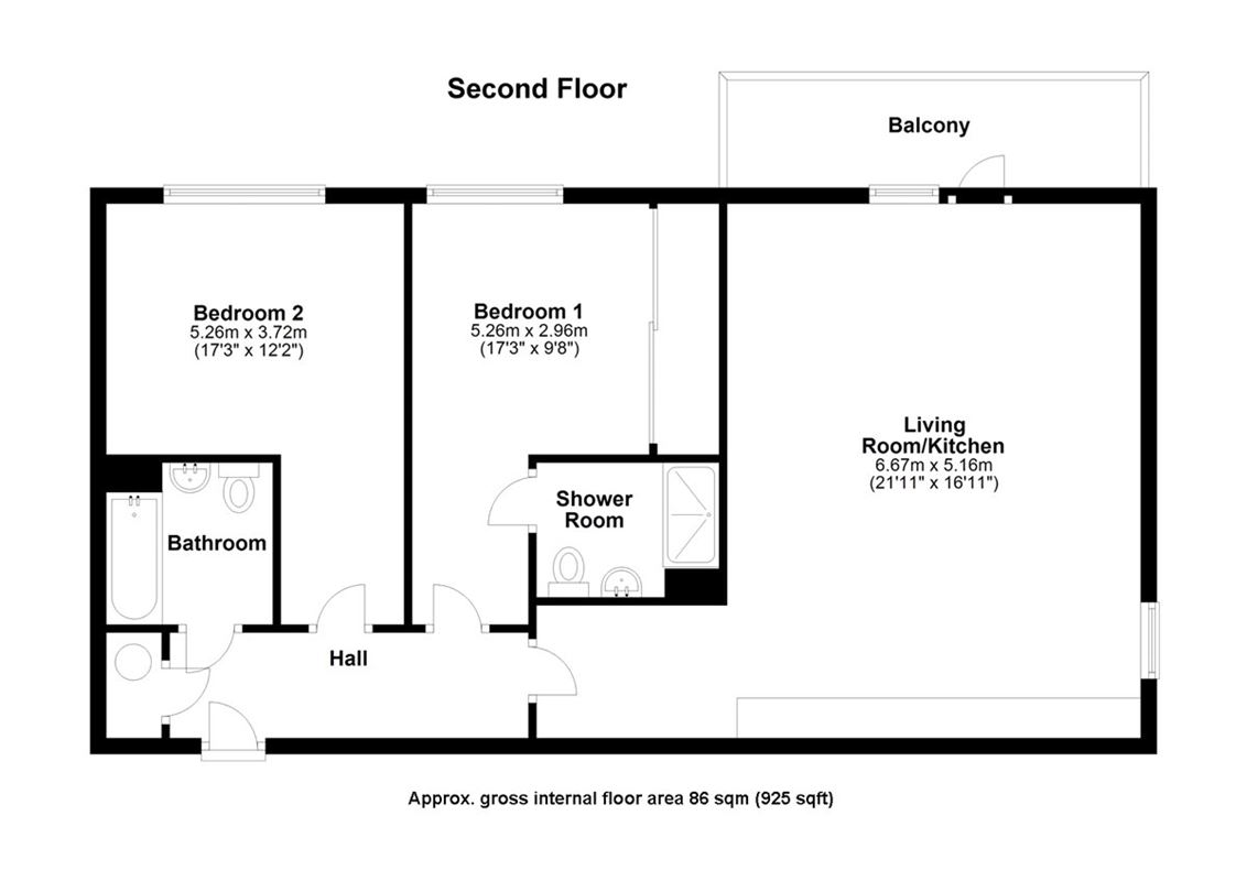 2 bedroom flat, Hawkey Road, Trumpington CB2 - Available