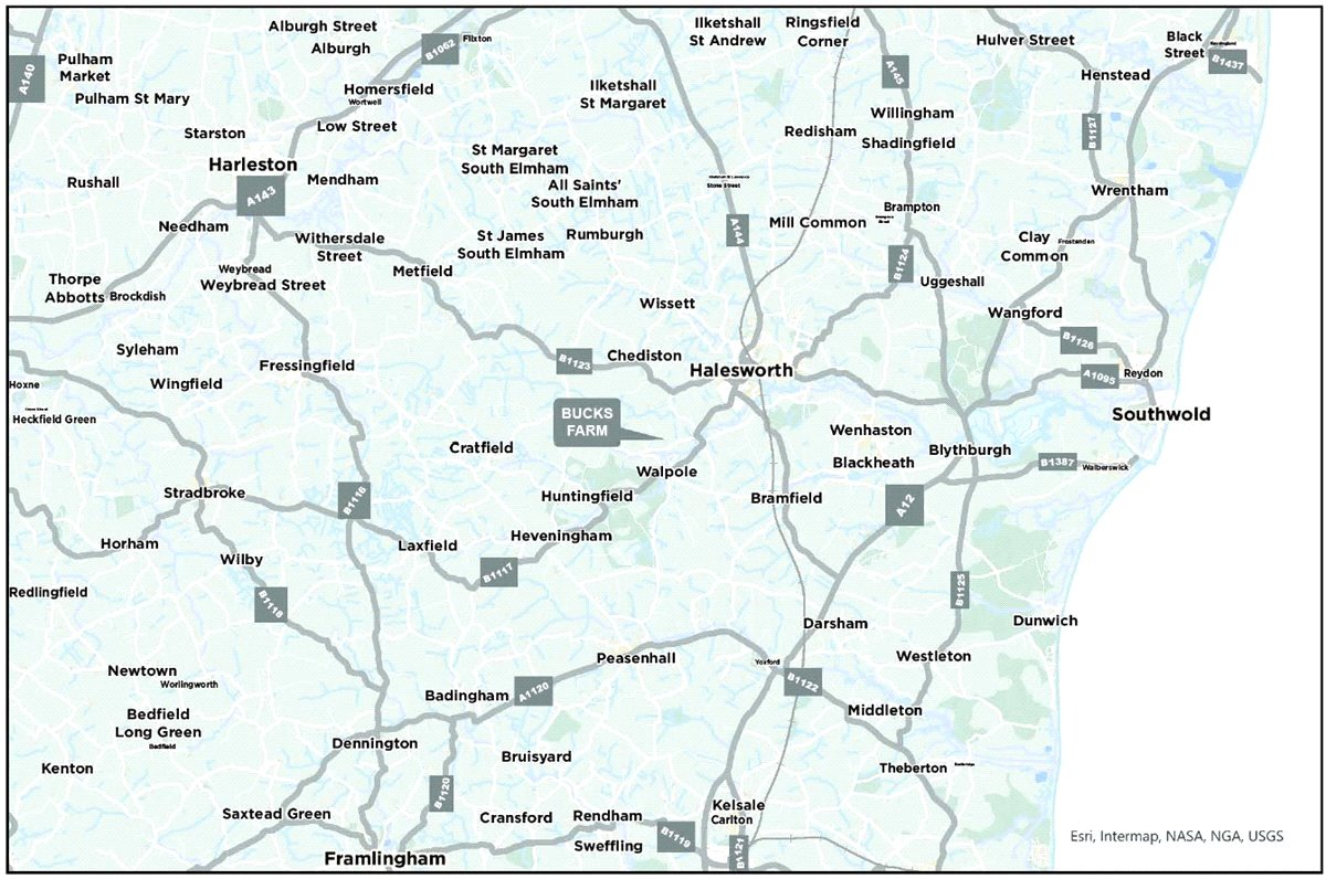 43.2 acres Land, Cookley, Halesworth IP19 - Available