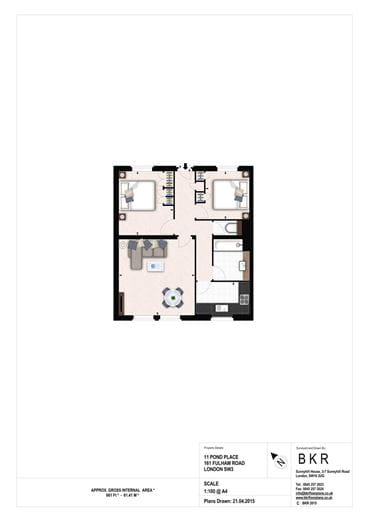 2 bedroom flat, Fulham Road, Chelsea SW3 - Available