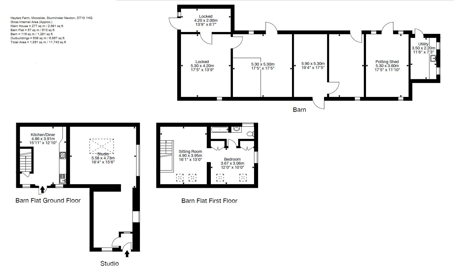 Floorplan Barn Flat