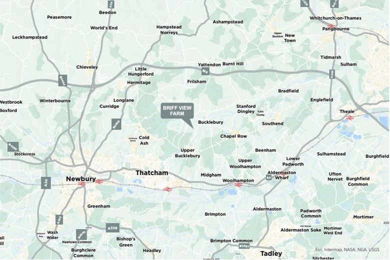 38.2 acres House, Briff Lane, Bucklebury RG7 - Sold STC